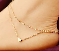 Vintage Star Elephant Anklets Bracelet For Women Boho Pendent Double Layer Anklet Bohemian Foot Jewelry Gift chaine de cheville