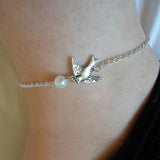 Vintage Star Elephant Anklets Bracelet For Women Boho Pendent Double Layer Anklet Bohemian Foot Jewelry Gift chaine de cheville