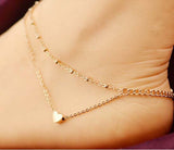 Vintage Star Elephant Anklets Bracelet For Women Boho Pendent Double Layer Anklet Bohemian Foot Jewelry Gift chaine de cheville